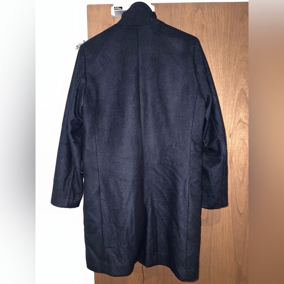 H&M Dark Blue Pea Coat for Men - Picture 2 of 3